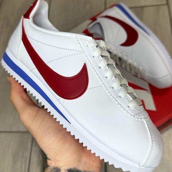 Nike Shoes - NIKE CORTEZ WHITE RED BLUE